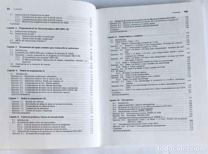 Libros de segunda mano: INTRODUCCION A LOS MICROCONTROLADORES - HARWARE / SOFTWARE / APLICACIONES - JOSE A. GONZALEZ VAZQUEZ - Foto 3