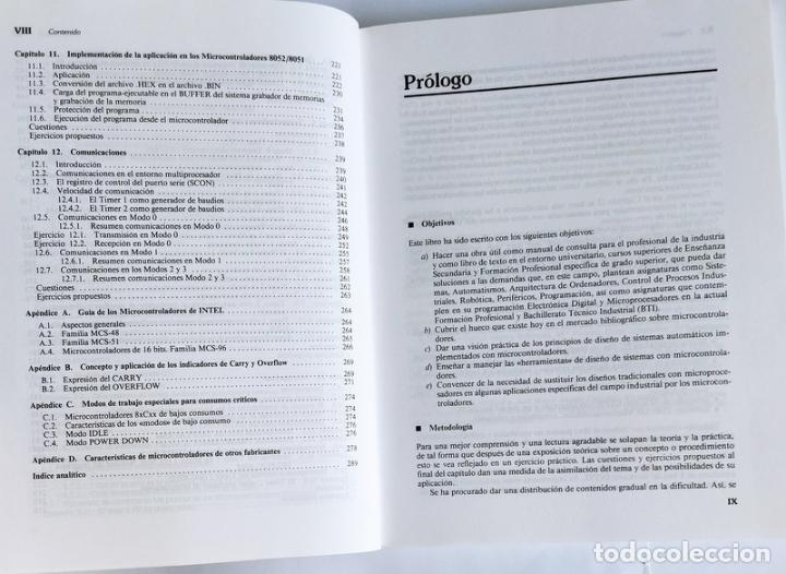Libros de segunda mano: INTRODUCCION A LOS MICROCONTROLADORES - HARWARE / SOFTWARE / APLICACIONES - JOSE A. GONZALEZ VAZQUEZ - Foto 4