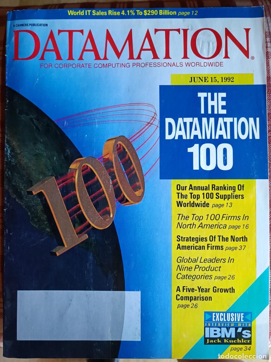 Libros de segunda mano: Datamation - The Datamation 100 , june 15, 1992 - Foto 1