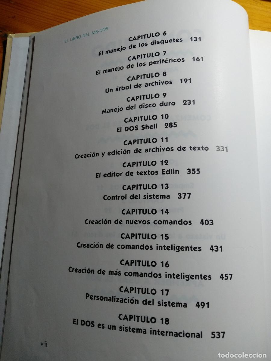 Libros de segunda mano: EL LIBRO DEL MS DOS, EDICION ESPECIAL, Van Wolverton, 810 p&aacute;g. - Foto 4