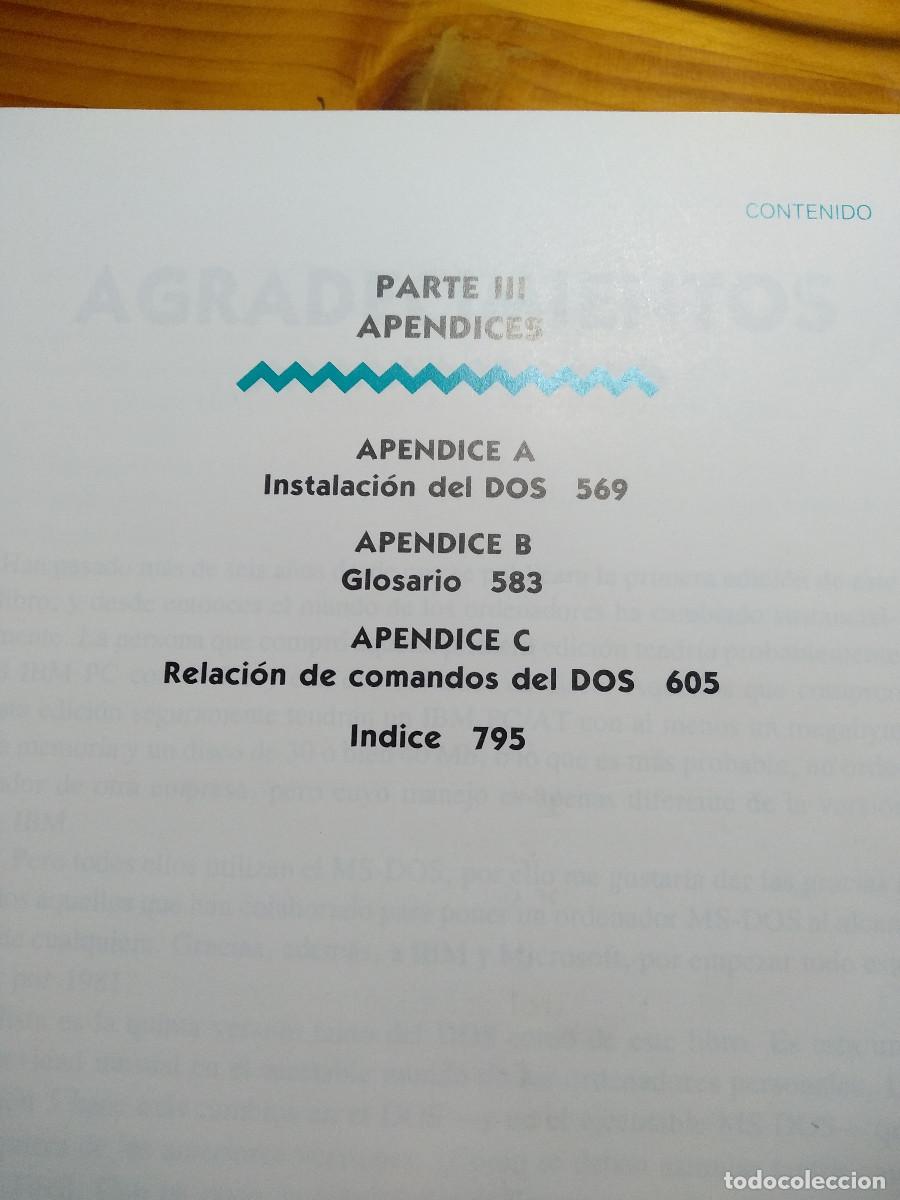 Libros de segunda mano: EL LIBRO DEL MS DOS, EDICION ESPECIAL, Van Wolverton, 810 p&aacute;g. - Foto 5
