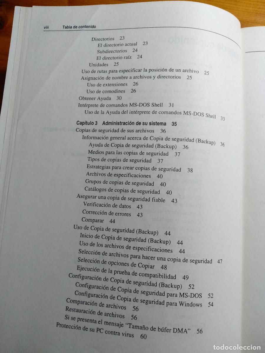 Libros de segunda mano: MANUAL DEL USUARIO MICROSOFT MS-DOS 6.2 - Foto 4