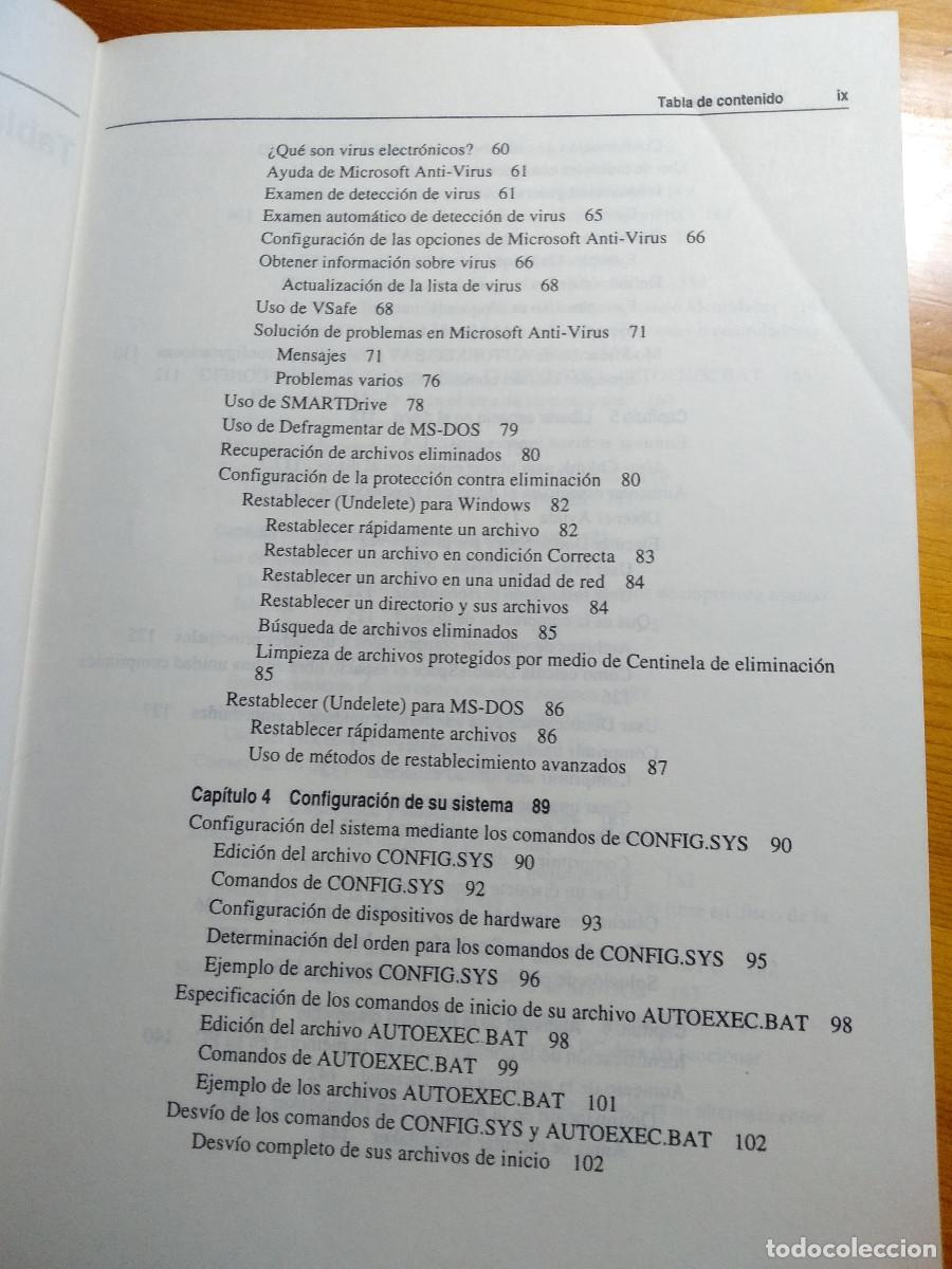Libros de segunda mano: MANUAL DEL USUARIO MICROSOFT MS-DOS 6.2 - Foto 5
