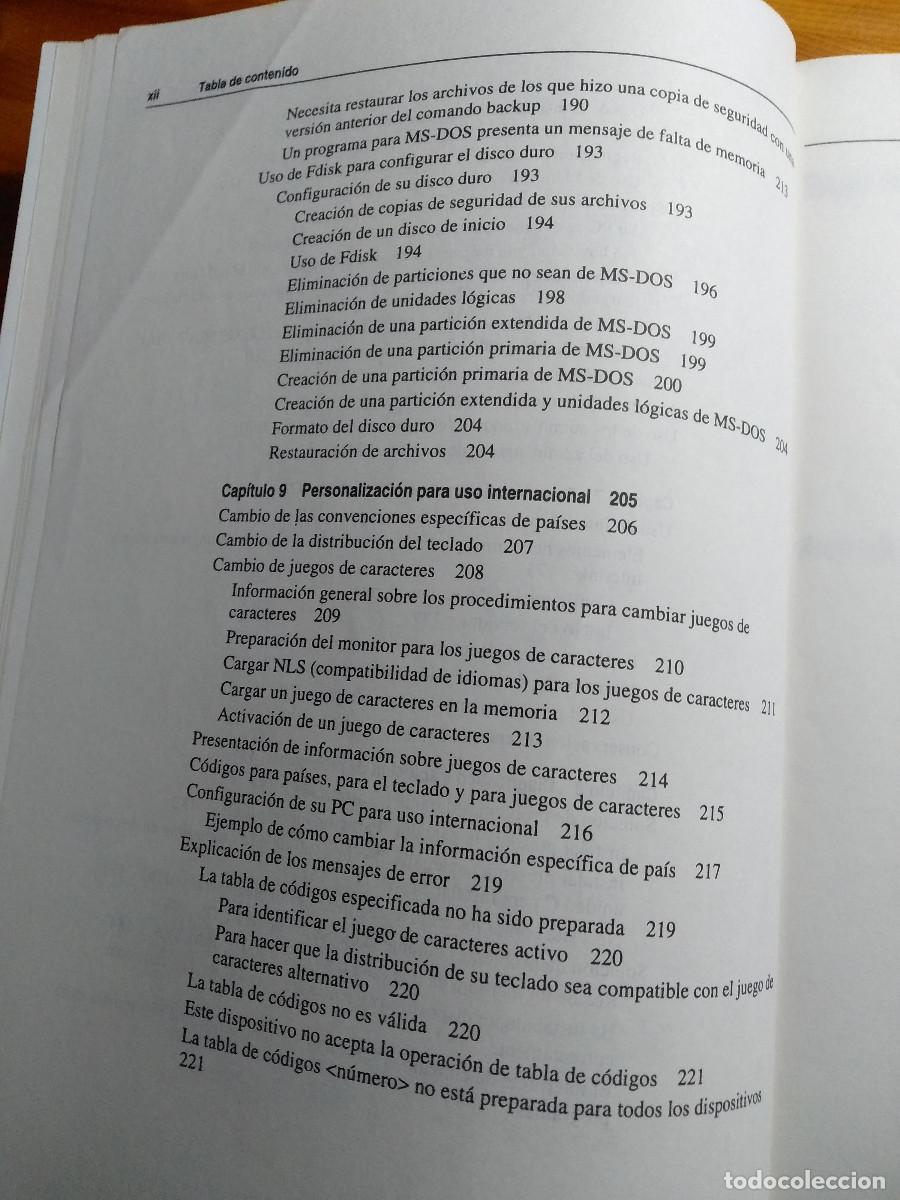Libros de segunda mano: MANUAL DEL USUARIO MICROSOFT MS-DOS 6.2 - Foto 8