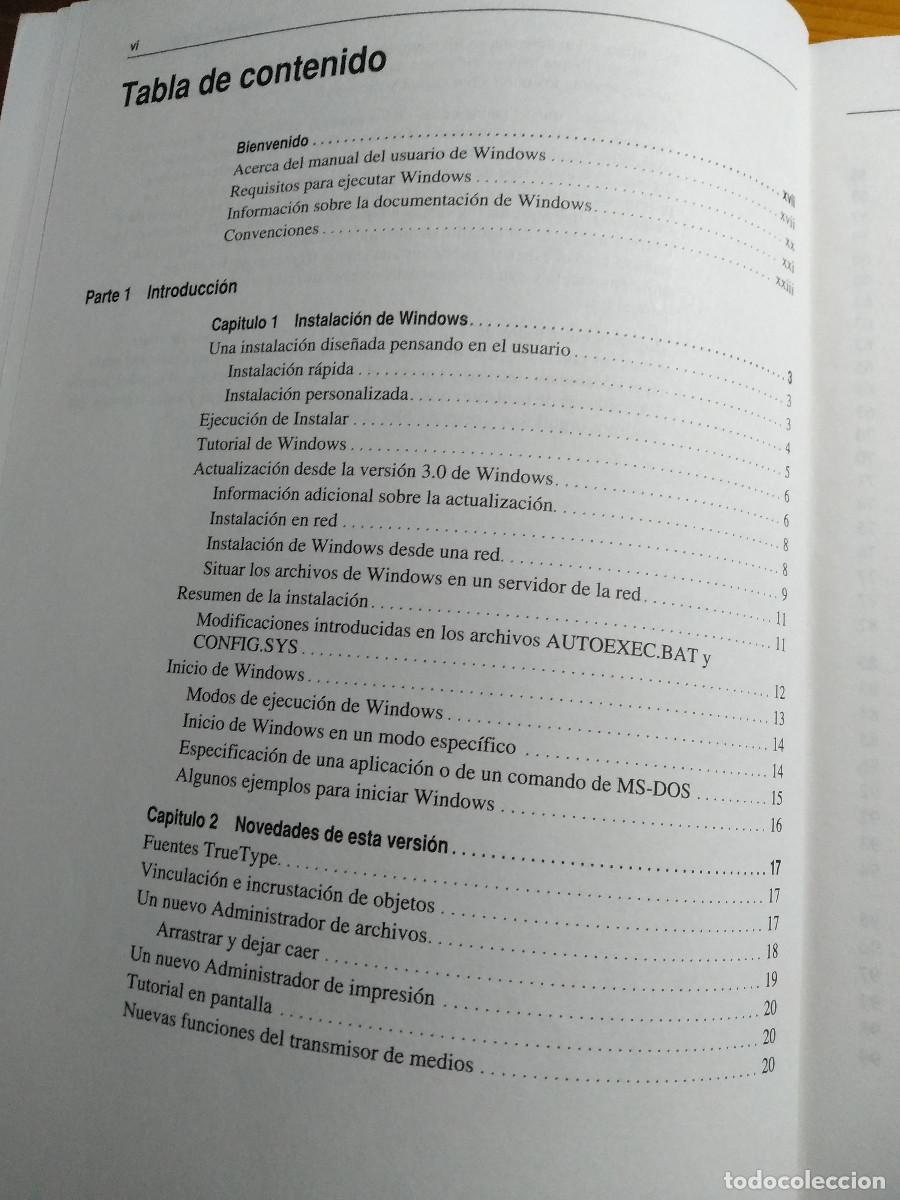 Libros de segunda mano: MANUAL DEL USUARIO MICROSOFT WINDOWS SISTEMA OPERATIVO (Versi&oacute;n 3.1) - Foto 3