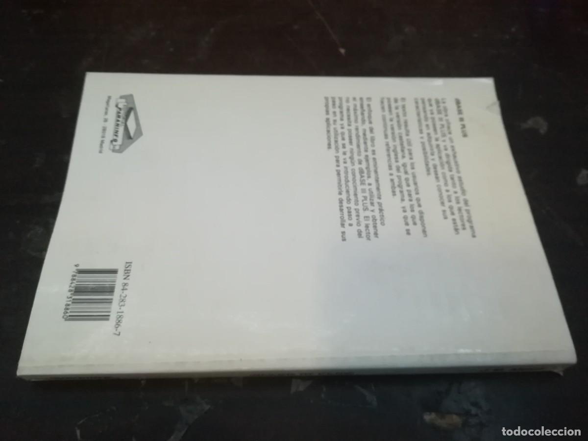 Libros de segunda mano: DBASE PLUS / JM ALONSO / Y206B / PARANINFO - Foto 2