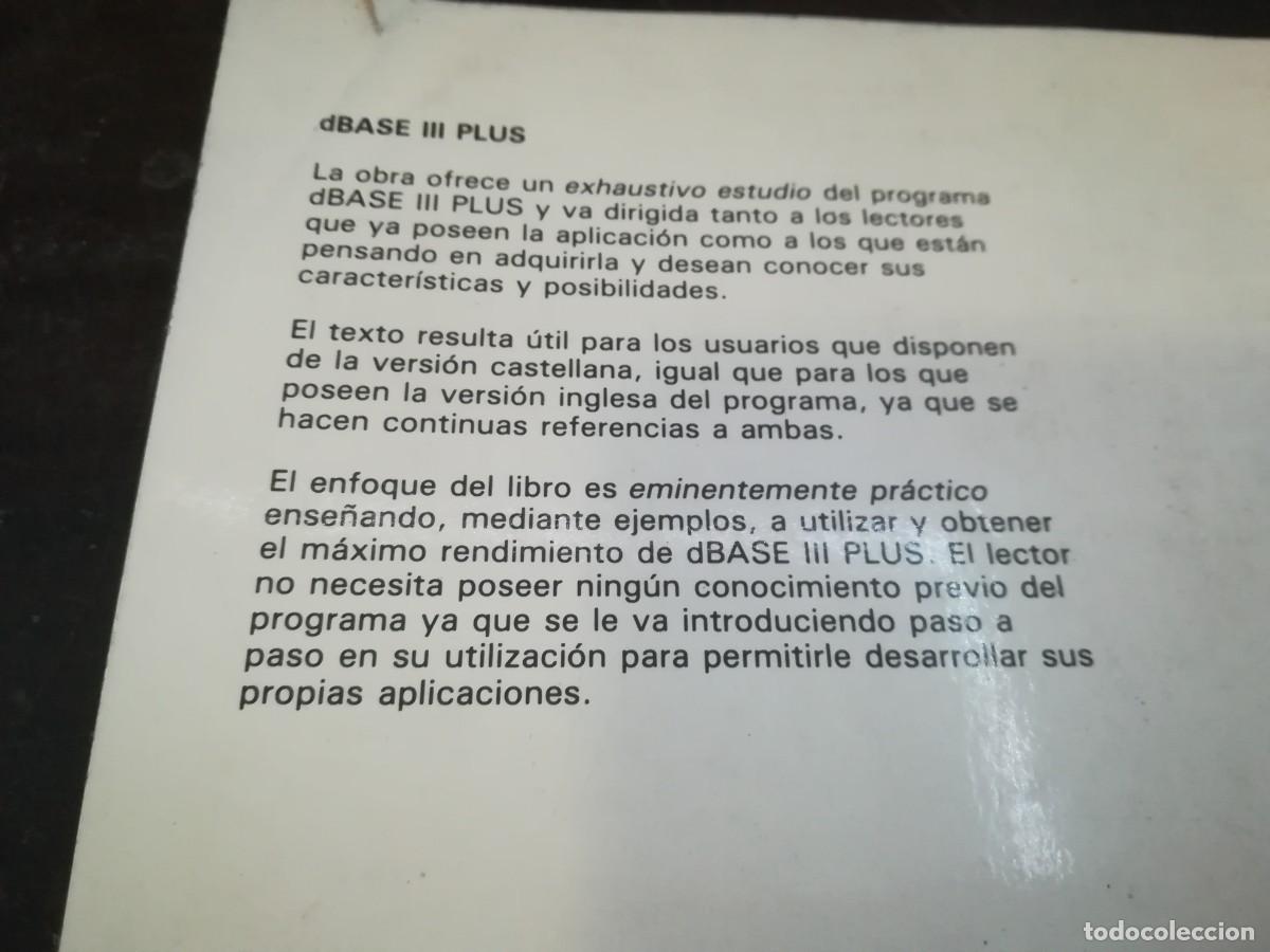 Libros de segunda mano: DBASE PLUS / JM ALONSO / Y206B / PARANINFO - Foto 3