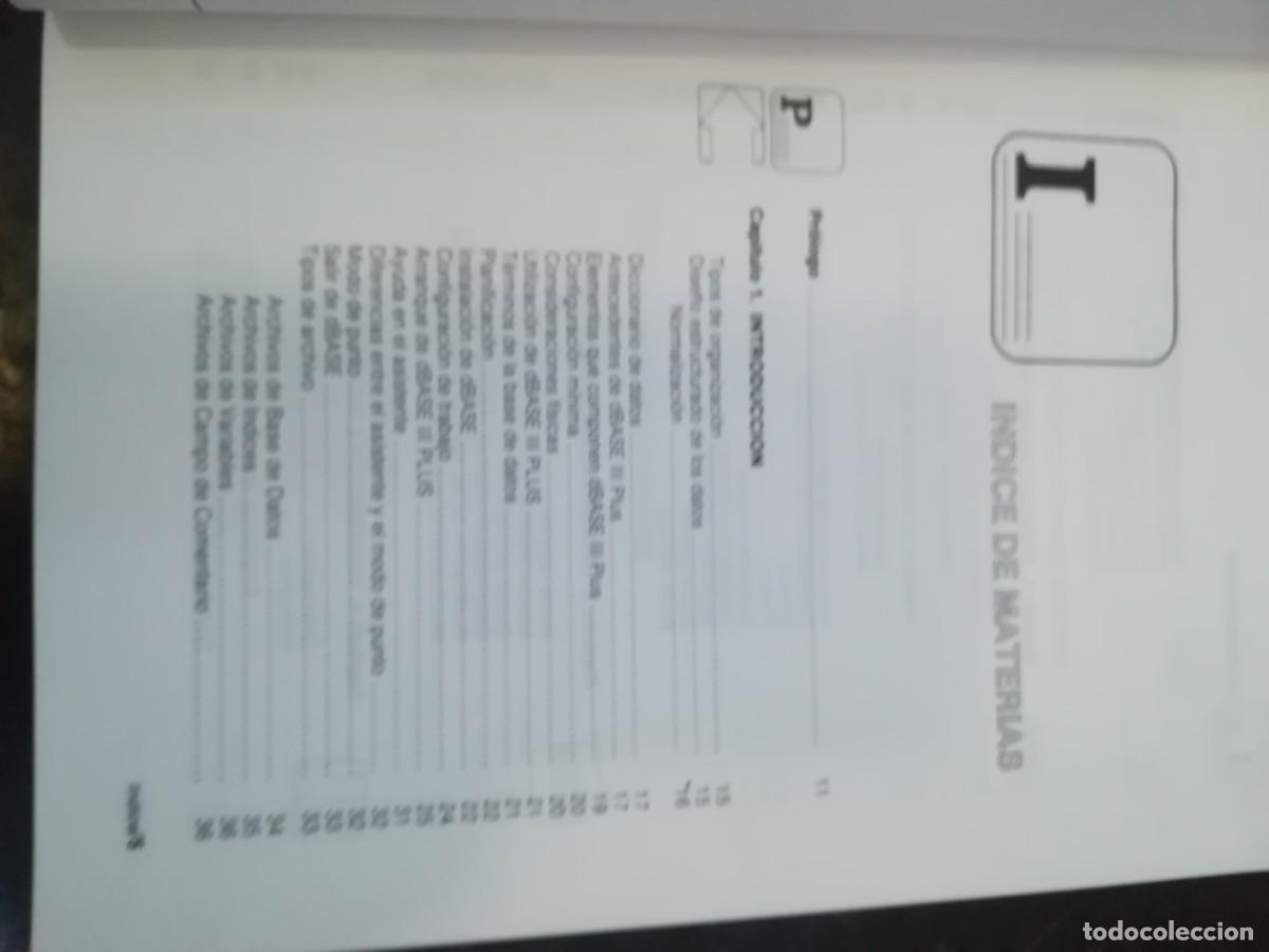 Libros de segunda mano: DBASE PLUS / JM ALONSO / Y206B / PARANINFO - Foto 7
