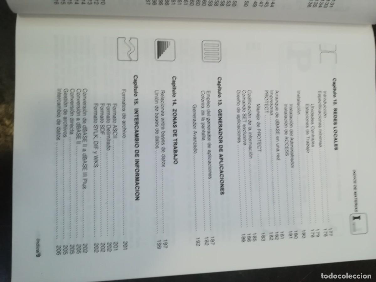 Libros de segunda mano: DBASE PLUS / JM ALONSO / Y206B / PARANINFO - Foto 11