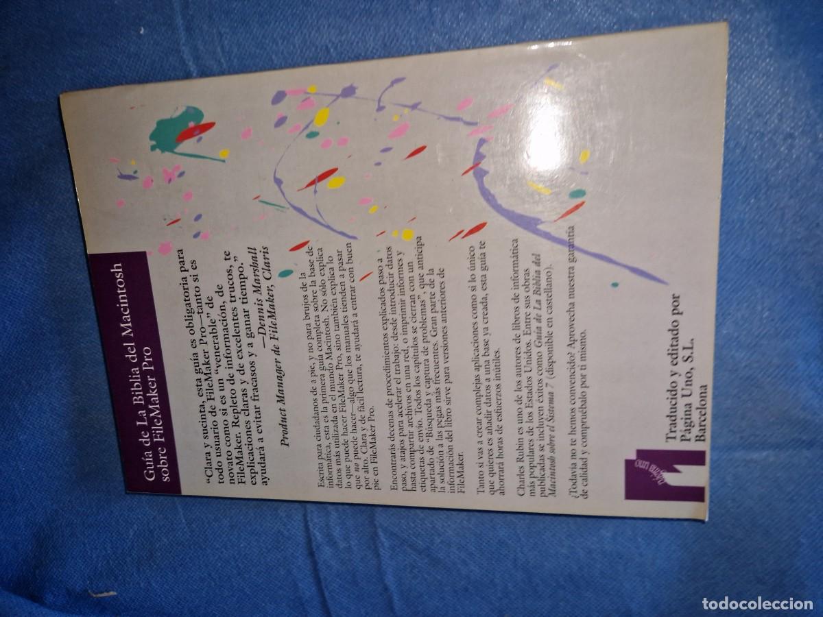 Libros de segunda mano: Guia de la Biblia del Macintosh sobre Filemaker Pro. 1992 - Foto 2