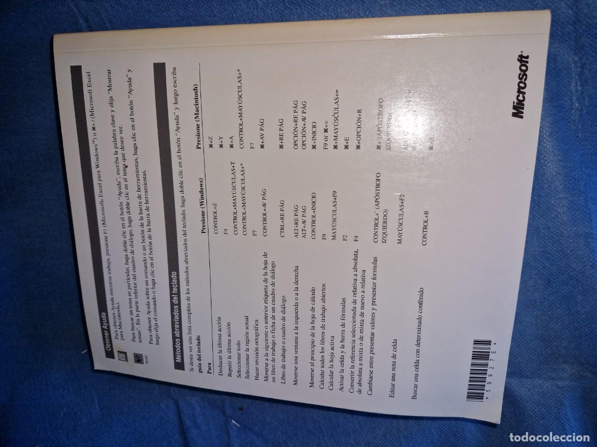 Libros de segunda mano: MANUAL DEL USUARIO DE VISUAL BASIC. MICROSOFT EXCEL. VERSION 5.0. - VV.AA. - Foto 2