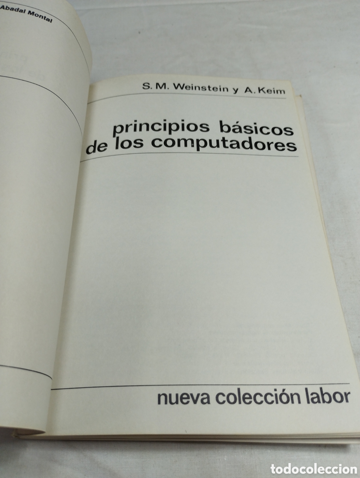 Libros de segunda mano: Principios b&aacute;sicos de los computadores. S.M. Weinstein y A. Keim, 1968 KKB - Foto 3