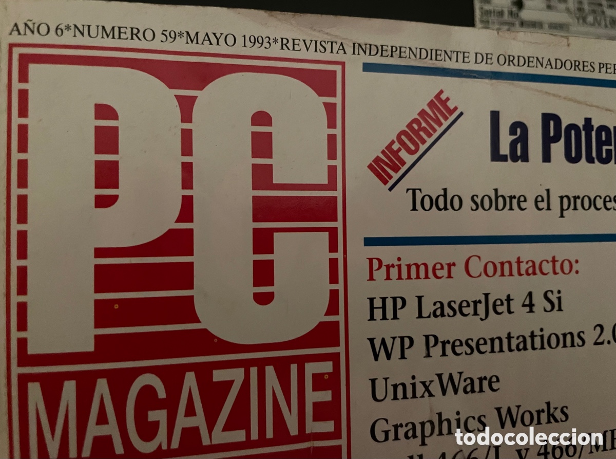 Libros de segunda mano: Revista de inform&aacute;tica PC Magazine, n&ordm; 59; Mayo 1993 - Foto 2