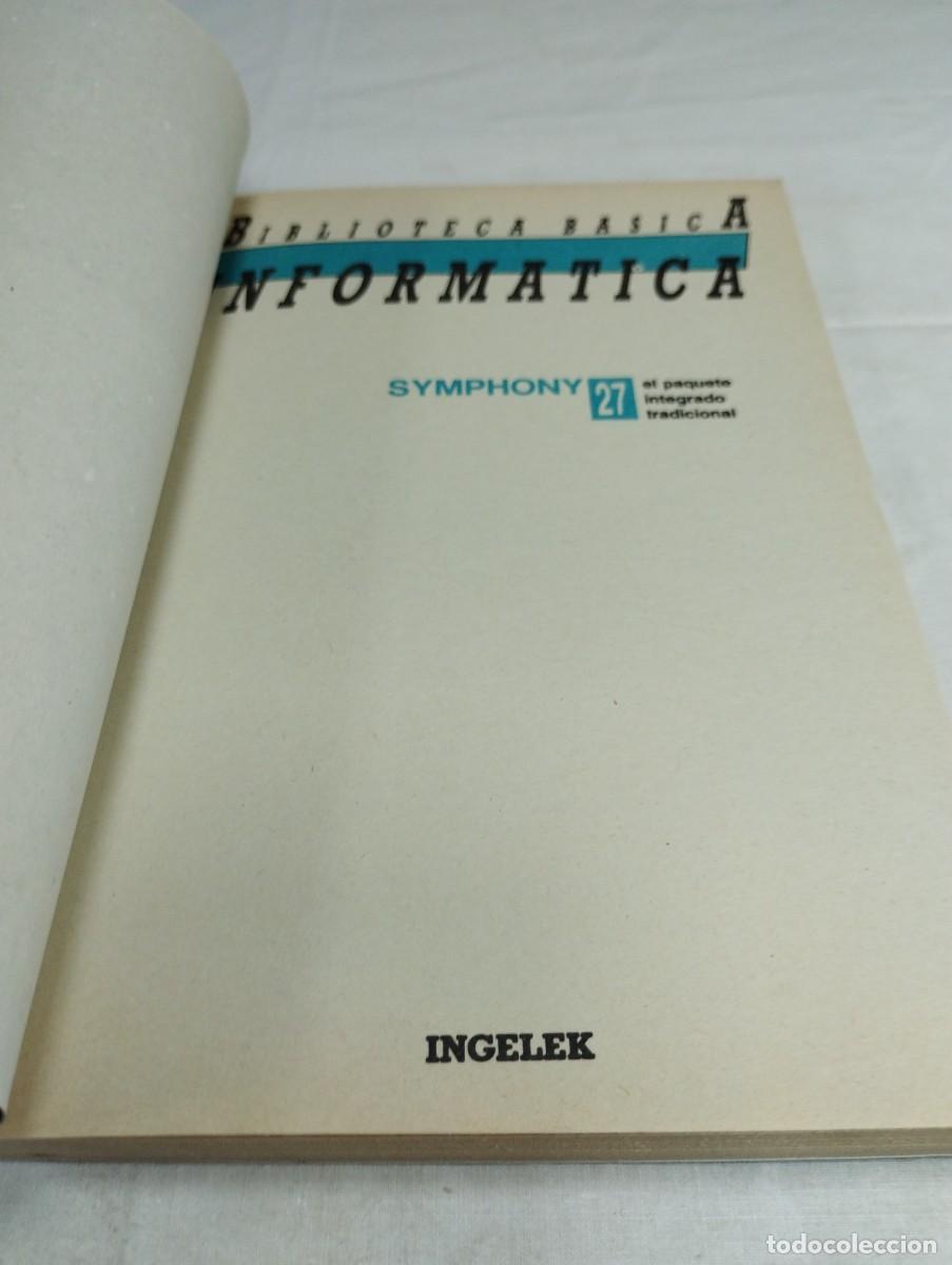 Libros de segunda mano: Biblioteca b&aacute;sica inform&aacute;tica. N&uacute;mero 27, symphony, 1986 KKB - Foto 3