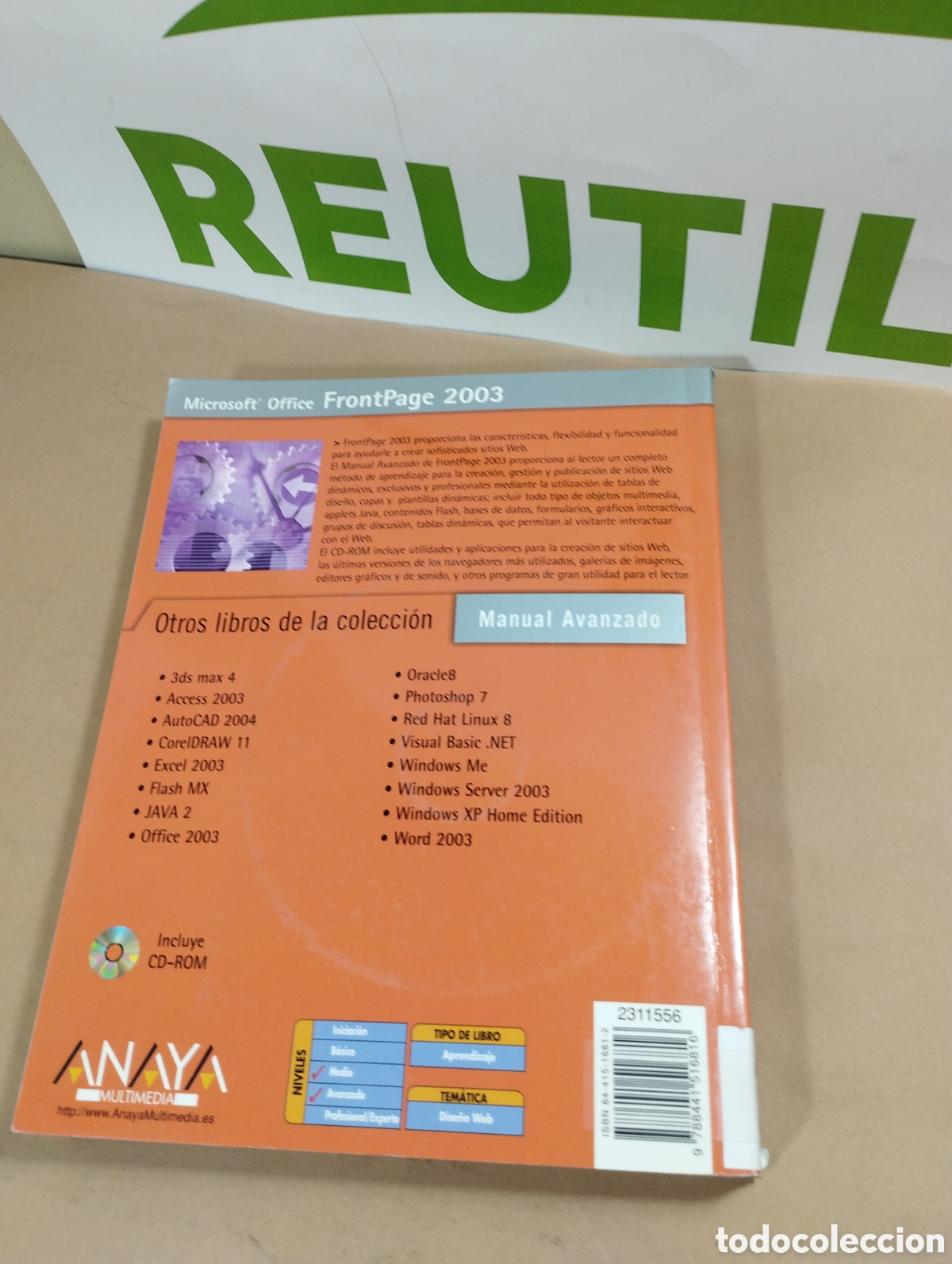 Libros de segunda mano: Frontpage 2003. Domine la creacion profesional de sitios web. Anaya. - Foto 2