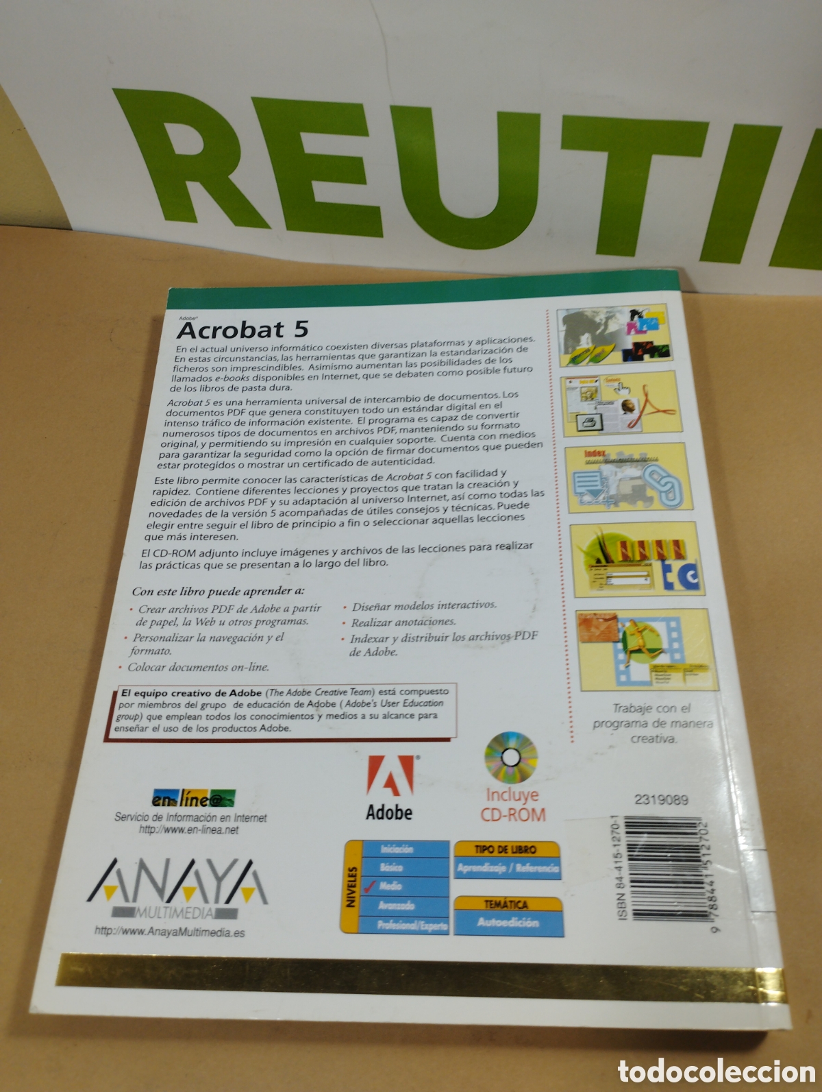 Libros de segunda mano: Acrobat 5. El libro oficial. Anaya. - Foto 2