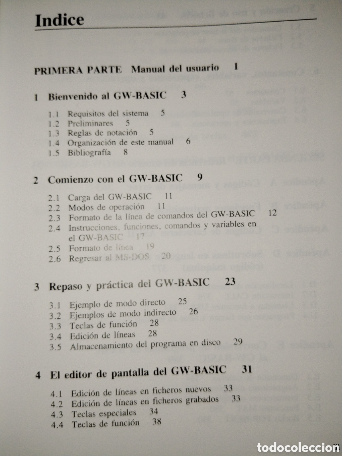 Libros de segunda mano: GW-BASIC. Gu&iacute;a del programador y manual de referencia. Anaya - Foto 3