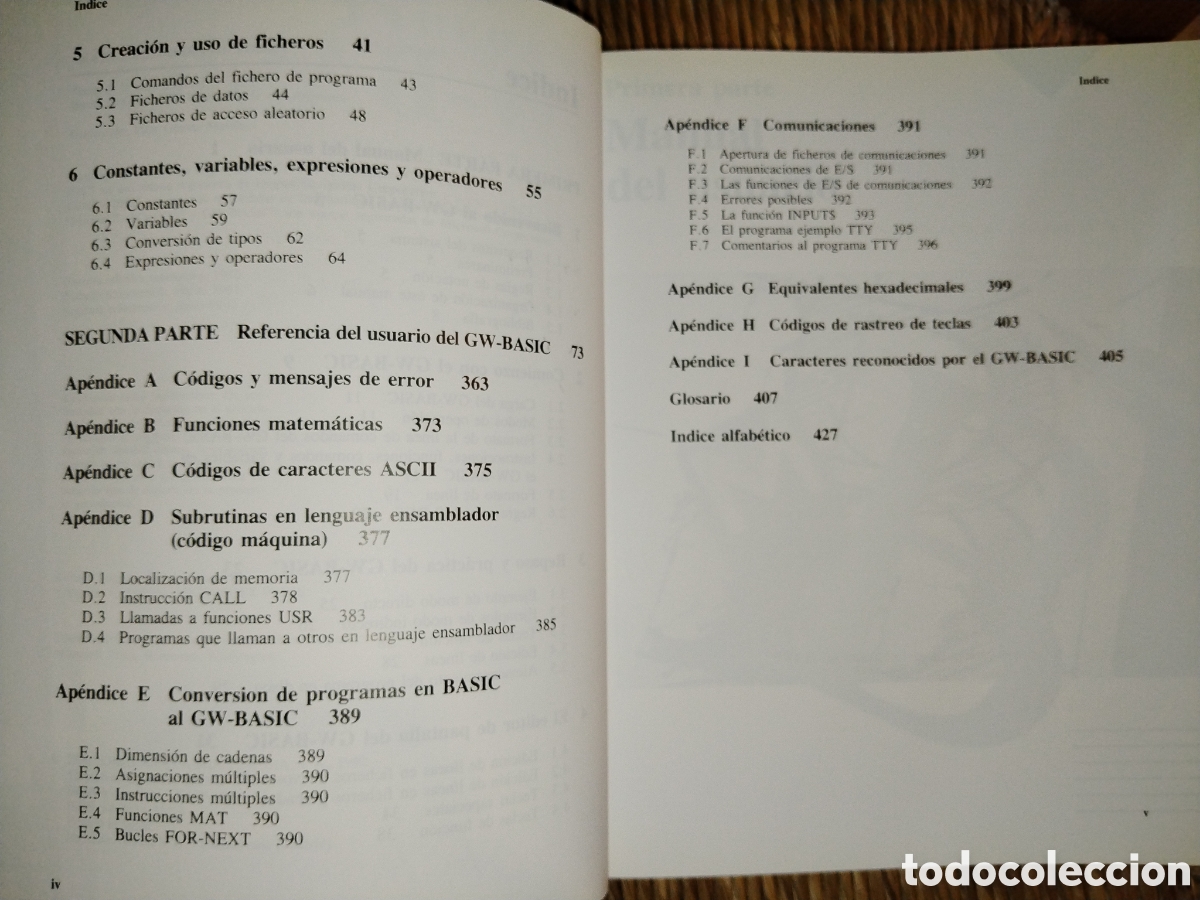 Libros de segunda mano: GW-BASIC. Gu&iacute;a del programador y manual de referencia. Anaya - Foto 4