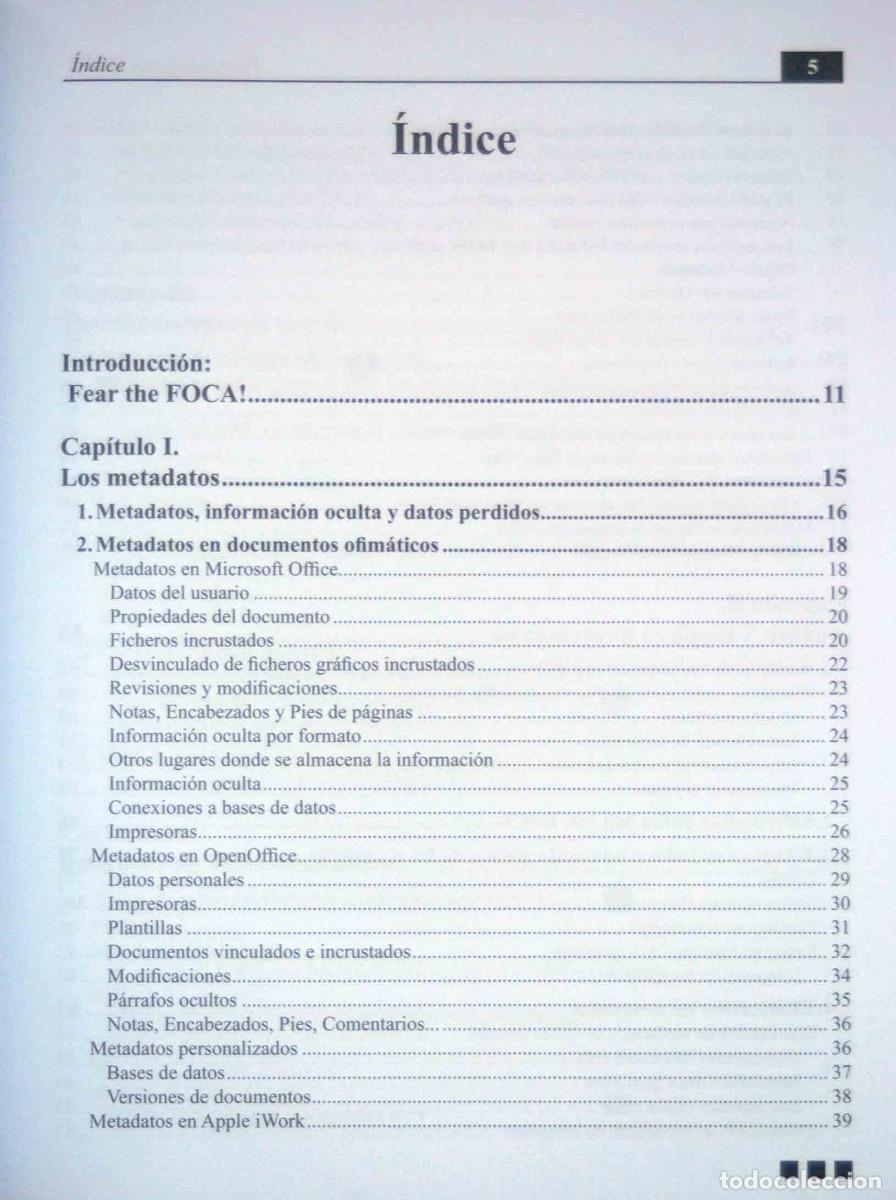 Libros de segunda mano: PENTESTING CON FOCA-JOSE MARIA ALONSO CEBRIAN-0xWORD - Foto 2