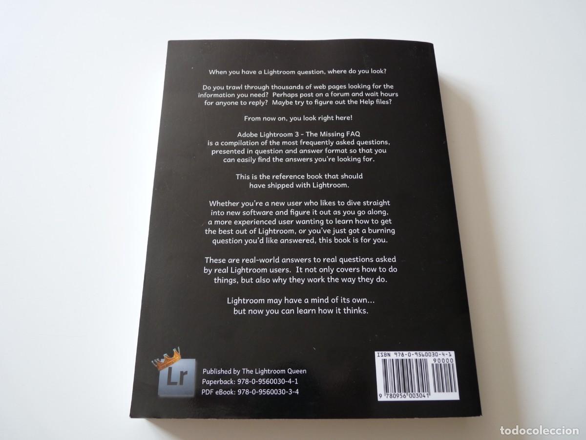 Libros de segunda mano: ADOBE PHOTOSHOP LIGHTROOM 3. THE MISSING FAQ de VICTORIA BAMPTON REF: 6-135 - Foto 2