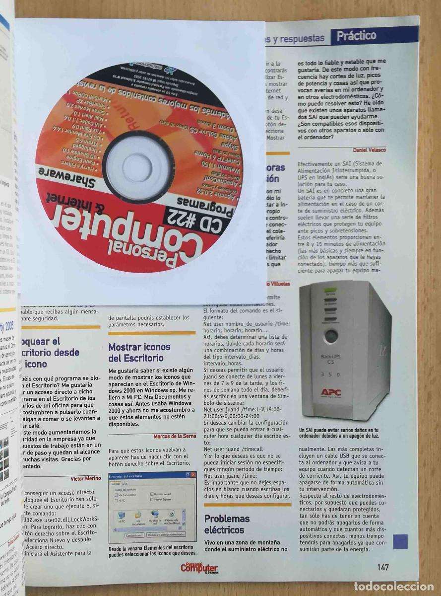 Libros de segunda mano: Personal Computer & Internet N&ordm; 22 - Contiene CD. - Foto 5