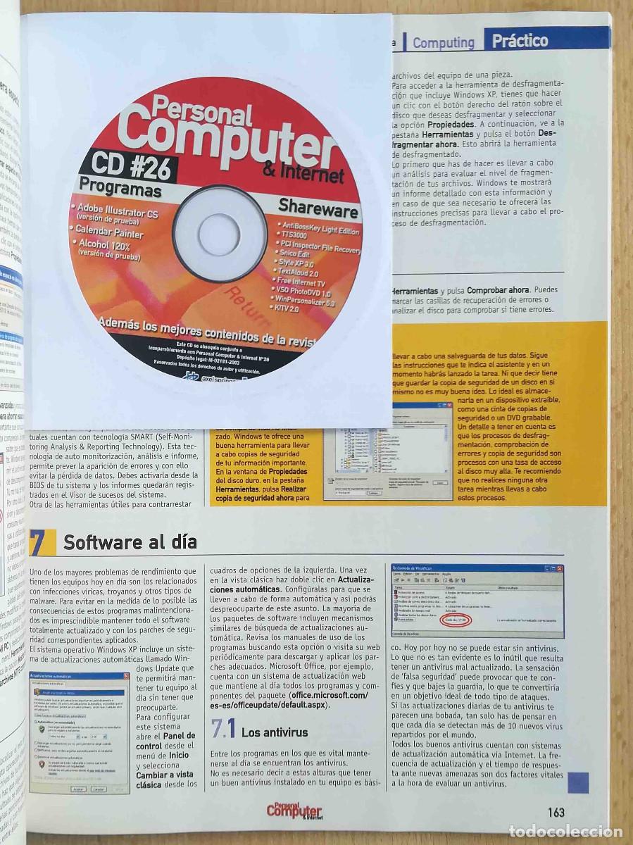 Libros de segunda mano: Personal Computer & Internet N&ordm; 26 - Contiene CD. - Foto 5