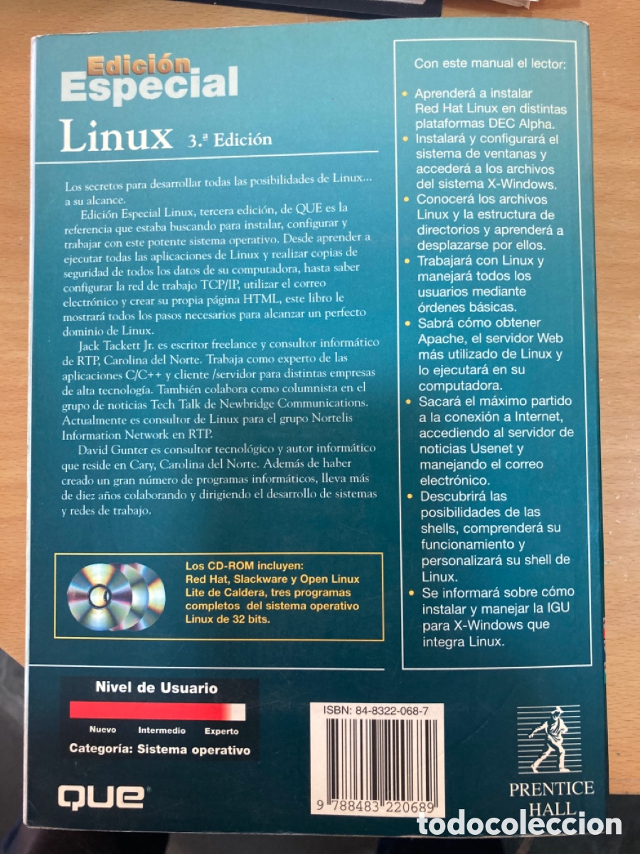 Libros de segunda mano: LINUX 3&ordf; EDICI&Oacute;N. Edici&oacute;n Especial - S&Oacute;LO LIBRO - NO CONTIENE CD- ROM - Foto 2