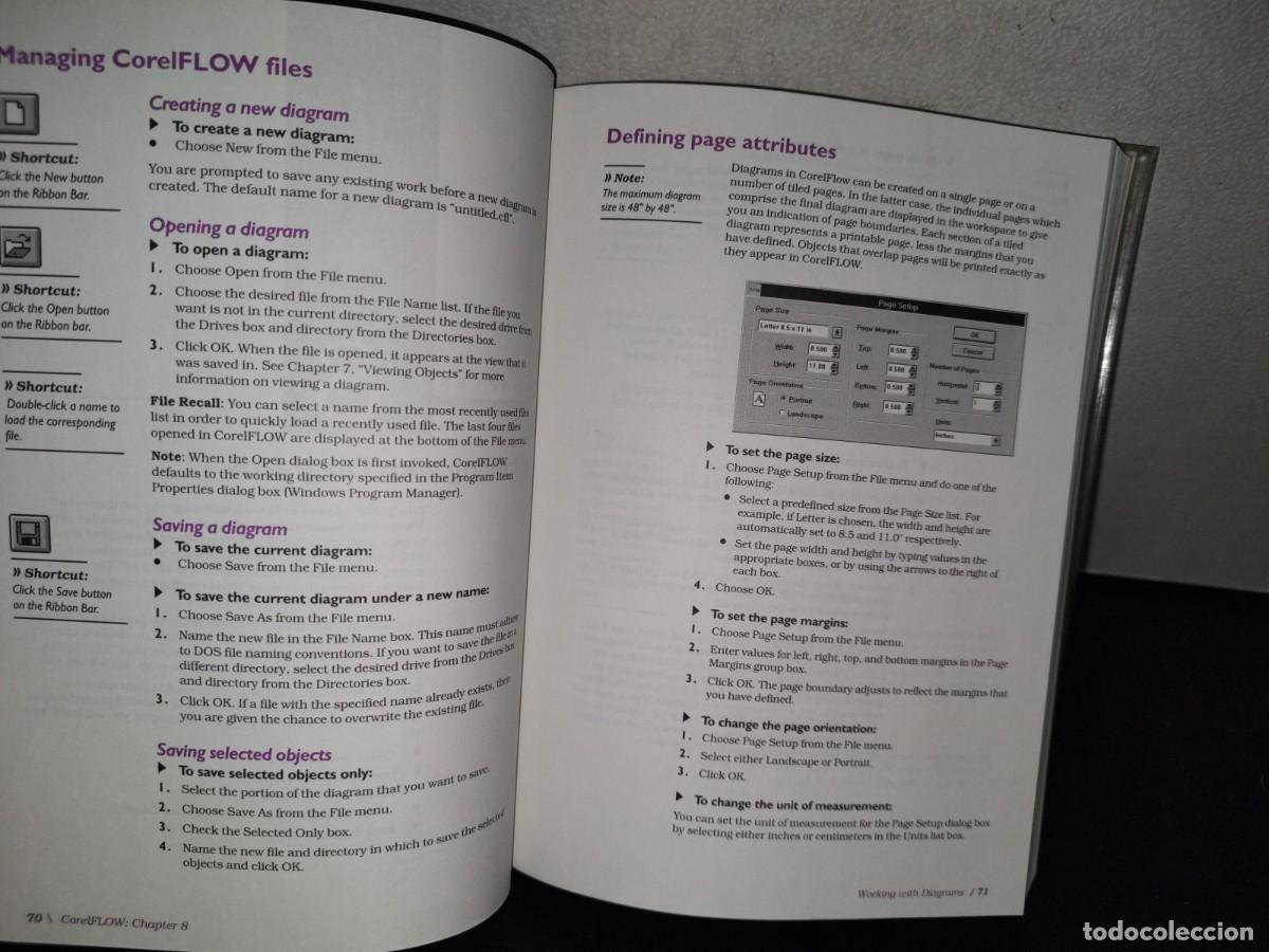 Libros de segunda mano: 76- USER MANUAL. COREL FLOW. QUICK AND POWERFUL DIAGRAMS! - 1994 - Foto 9