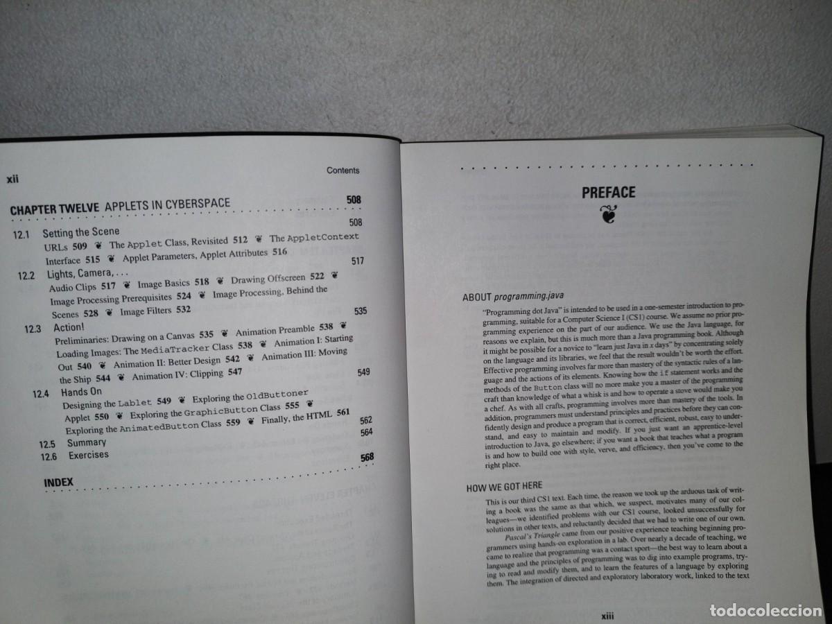 Libros de segunda mano: 77- PROGRAMMING JAVA. AN INTRODUCTION TO PROGRAMMING USING JAVA - DECKER & HIRSHFIELD - Foto 10