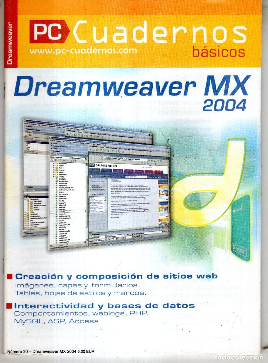 Libros de segunda mano: PC CUADERNOS BASICOS N&ordm; 20 DREAMWEAVER MX 2004 - MUY BUEN ESTADO - OFI15J - Foto 1