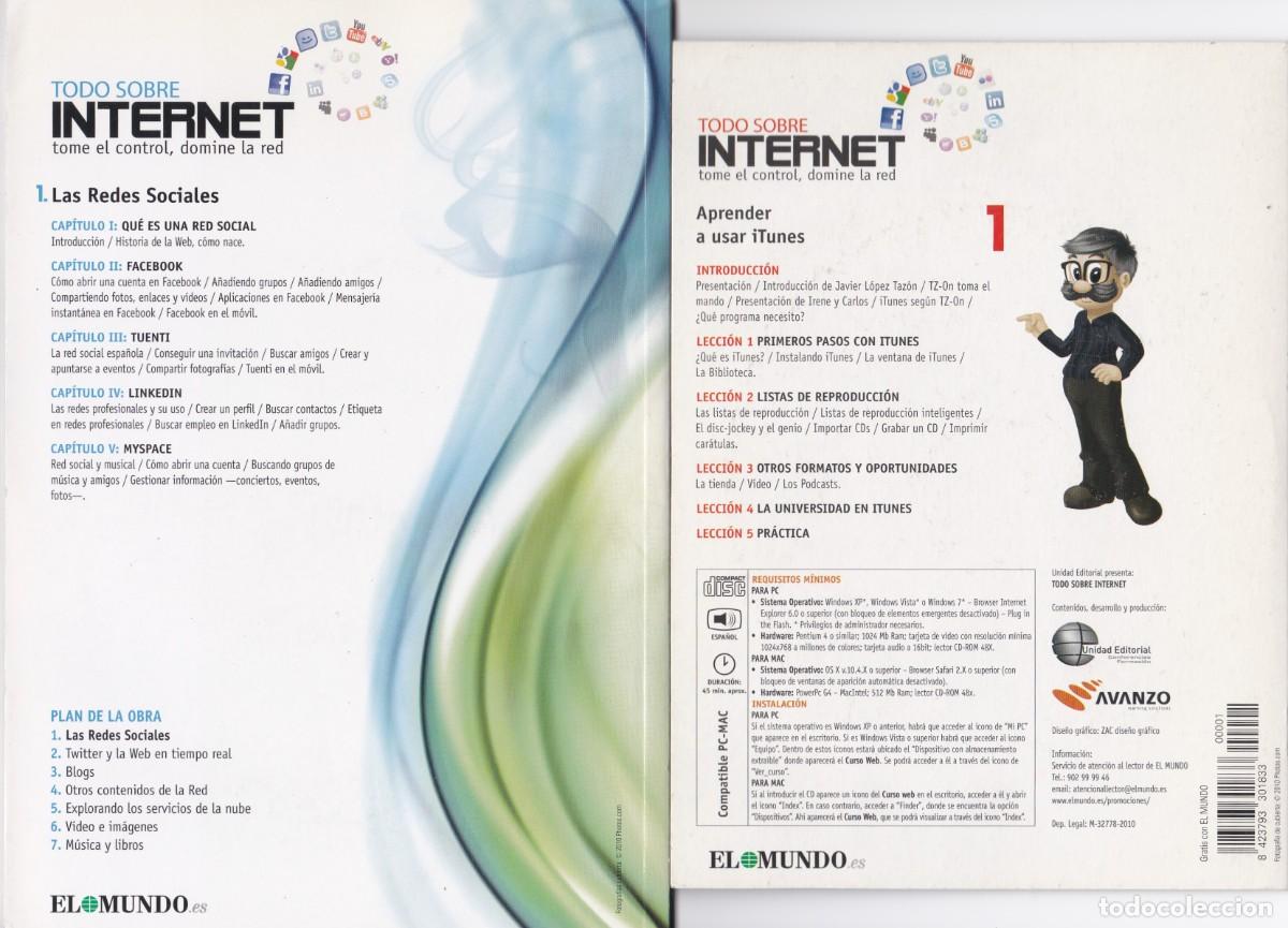 Libros de segunda mano: Todo sobre Internet, tome el control, domine la red. Las redes sociales. Libro y compact disc. - Foto 2