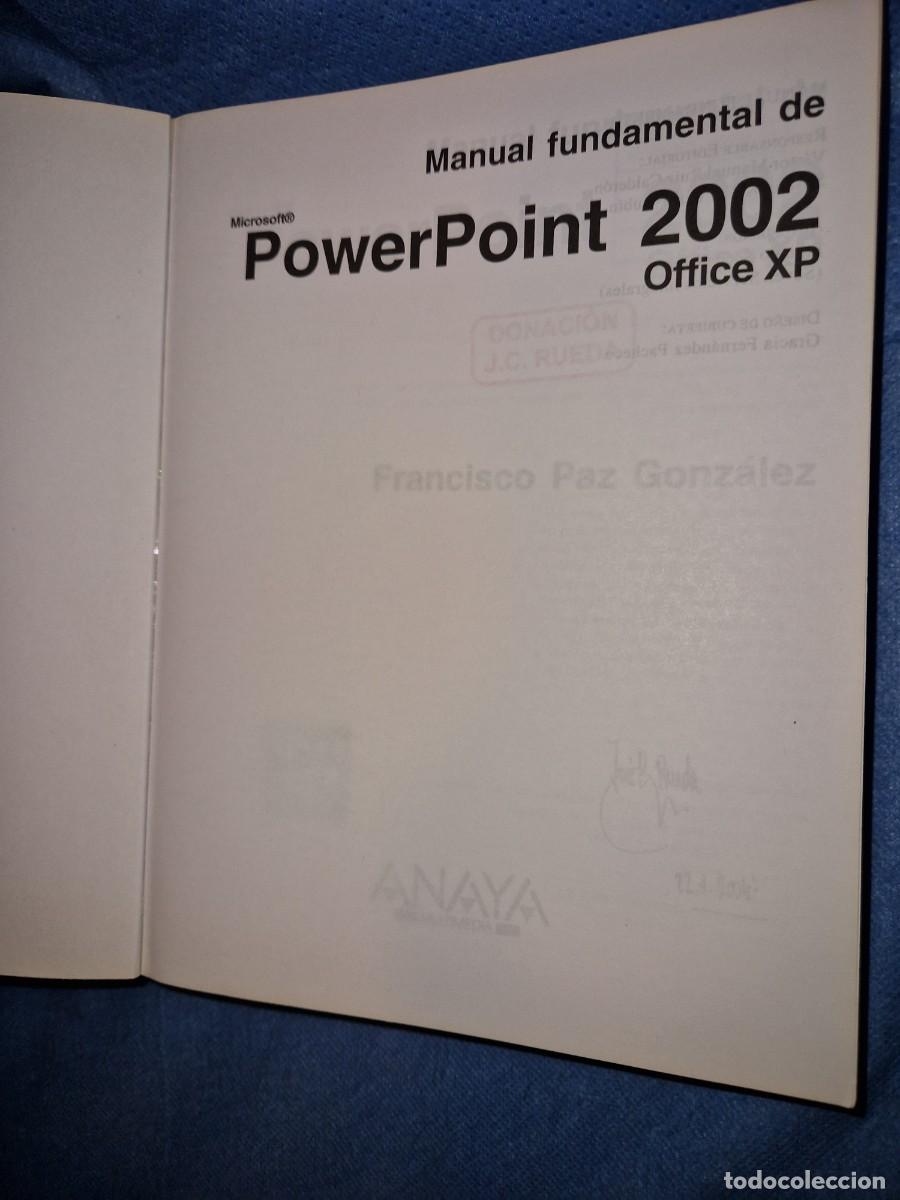 Libros de segunda mano: power point 2002 - office xp - editorial anaya - Foto 2