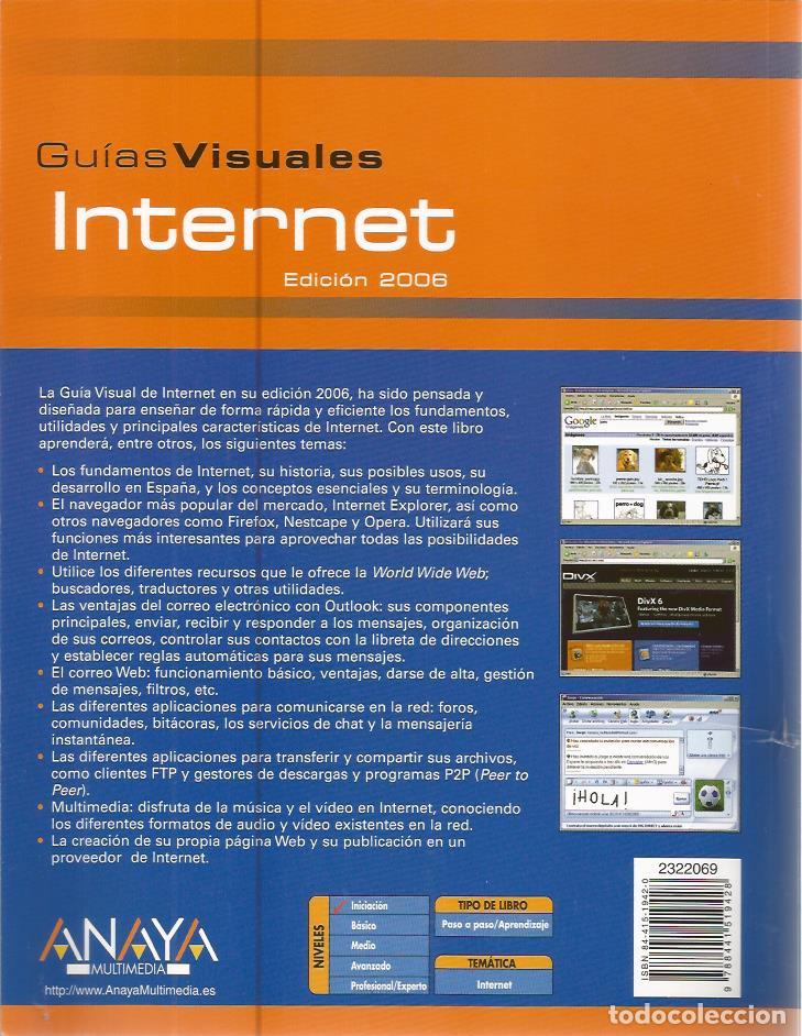 Libros de segunda mano: Guia visual de Internet (edicion 2006) (Coleccion Guias visuales) - Abaurrea Velarde, Jorge - Foto 3