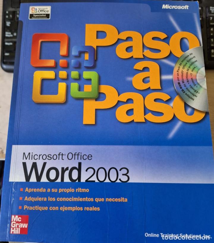 Libros de segunda mano: MICROSOFT OFFICE WORD 2003. PASO A PASO. INCLUYE CD. - - Foto 1