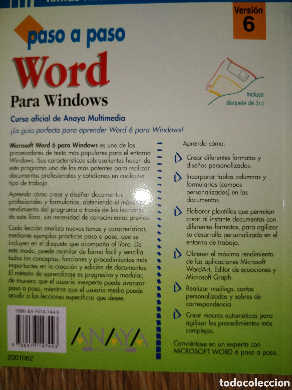 Libros de segunda mano: Word para Windows. Mike Lottridge. Vicky Stevens - Foto 2