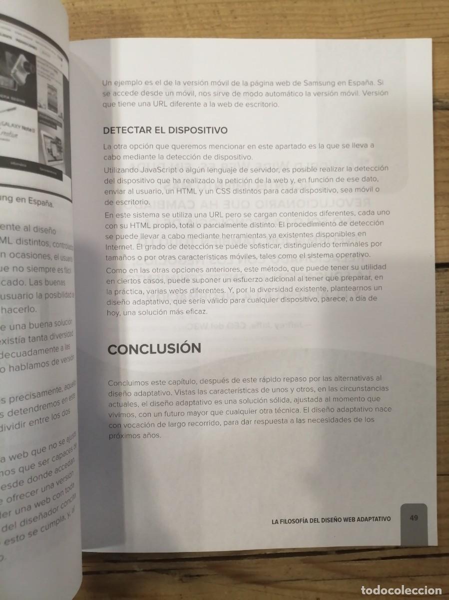 Libros de segunda mano: Dise&ntilde;o Web Adaptativo. Responsive Web Design, de Pedro Clemente Bonilla - Foto 3