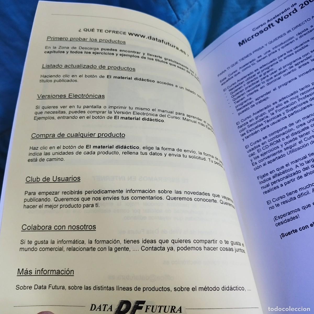 Libros de segunda mano: CURSO ACELERADO DE MICROSOFT WORD2000 / / CONS 605-B / DF - Foto 4
