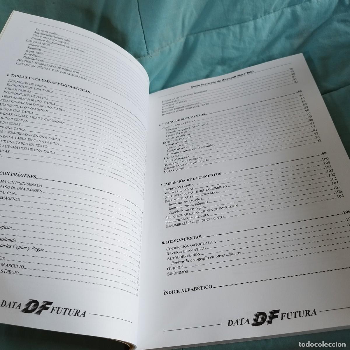 Libros de segunda mano: CURSO ACELERADO DE MICROSOFT WORD2000 / / CONS 605-B / DF - Foto 9