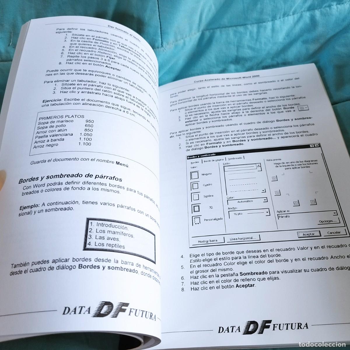 Libros de segunda mano: CURSO ACELERADO DE MICROSOFT WORD2000 / / CONS 605-B / DF - Foto 14