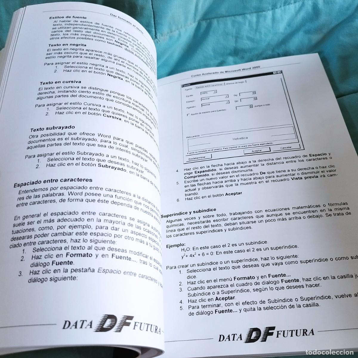 Libros de segunda mano: CURSO ACELERADO DE MICROSOFT WORD2000 / / CONS 605-B / DF - Foto 15
