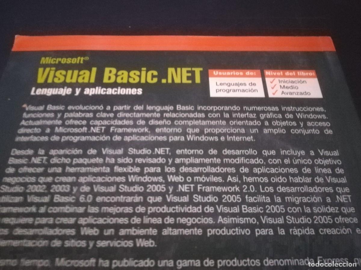 Libros de segunda mano: MICROSOFT VISUAL BASIC.NET / FCO.JAVIER CEBALLOS / CONS 689 / RA-MA - Foto 4