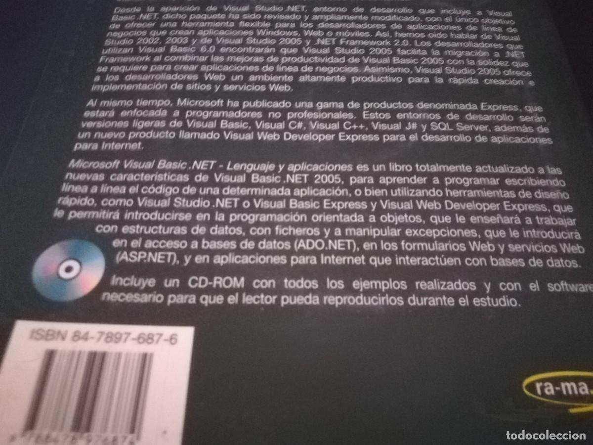 Libros de segunda mano: MICROSOFT VISUAL BASIC.NET / FCO.JAVIER CEBALLOS / CONS 689 / RA-MA - Foto 5