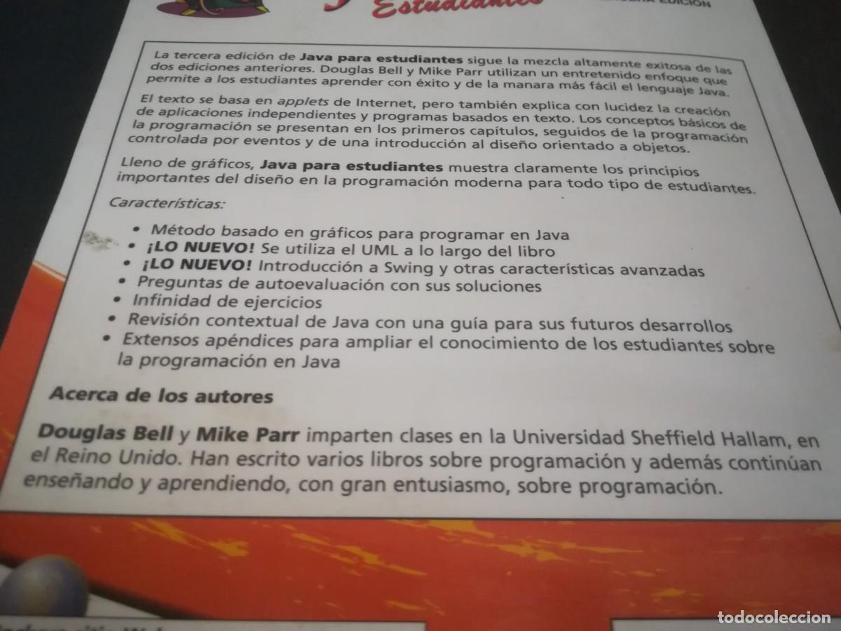 Libros de segunda mano: JAVA PARA ESTUDIANTES / VVAA / CONS 689 / PRENTICE HALL - Foto 6