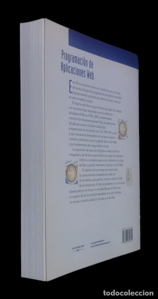 Libros de segunda mano: PROGRAMACI&Oacute;N DE APLICACIONES WEB. SANTIAGO RODR&Iacute;GUEZ DE LA FUENTE. - Foto 3