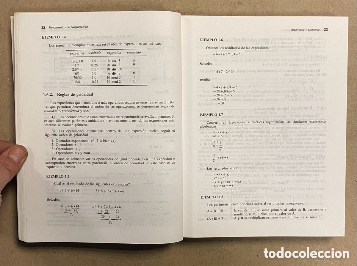 Libros de segunda mano: FUNDAMENTOS DE PROGRAMACI&Oacute;N (ALGORITMOS Y ESTRUCTURASDE DATOS). LUIS JOYANES AGUILAR - Foto 3