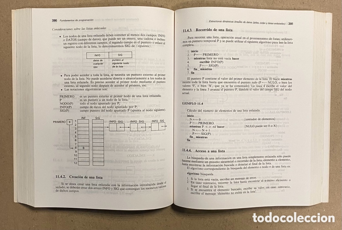 Libros de segunda mano: FUNDAMENTOS DE PROGRAMACI&Oacute;N (ALGORITMOS Y ESTRUCTURASDE DATOS). LUIS JOYANES AGUILAR - Foto 7