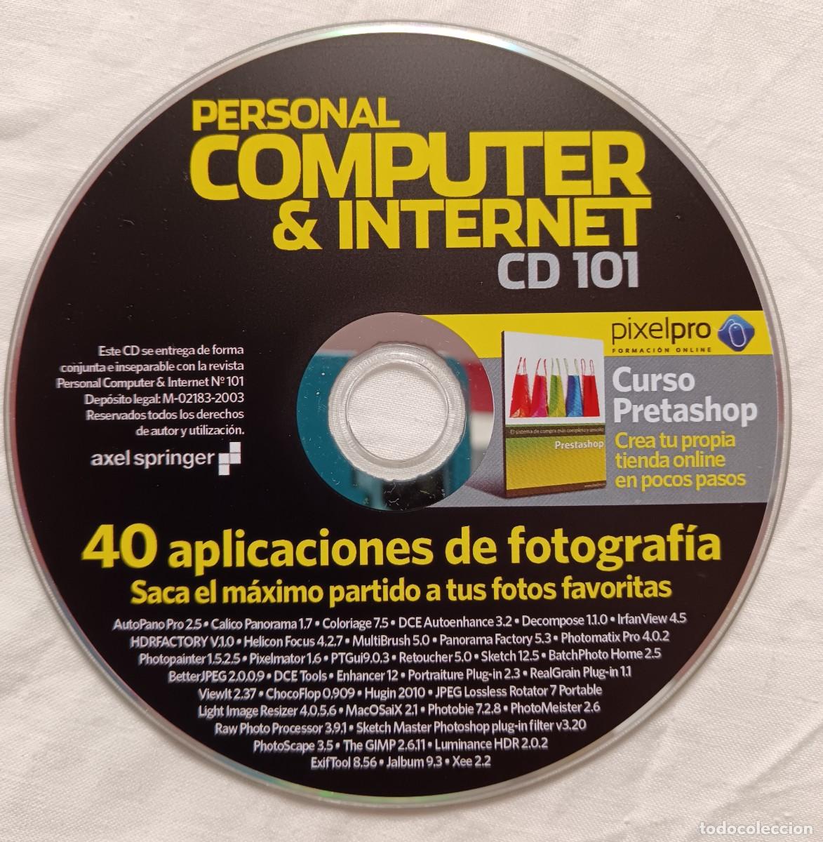Libros de segunda mano: Personal computer & internet cd 101. 40 aplicaciones de fotograf&iacute;a - Foto 1