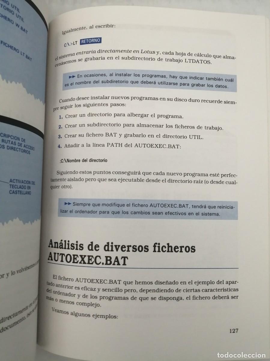 Libros de segunda mano: Las 15 primeras horas con MS-DOS 6.2 - Foto 3