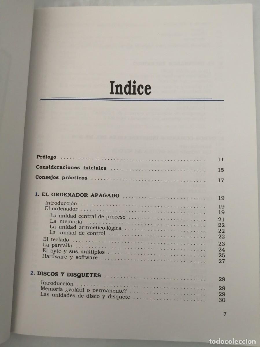 Libros de segunda mano: Las 15 primeras horas con MS-DOS 6.2 - Foto 6