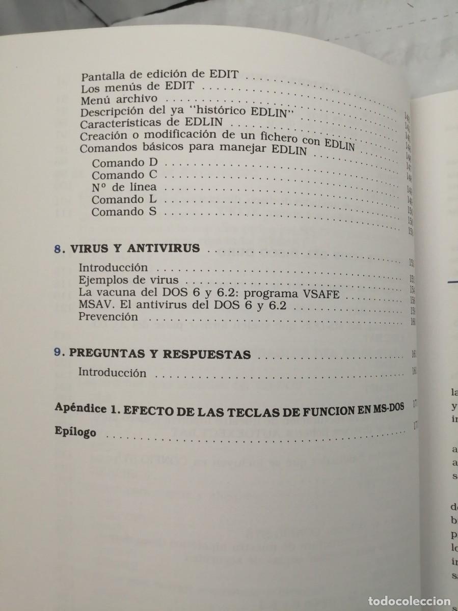 Libros de segunda mano: Las 15 primeras horas con MS-DOS 6.2 - Foto 9